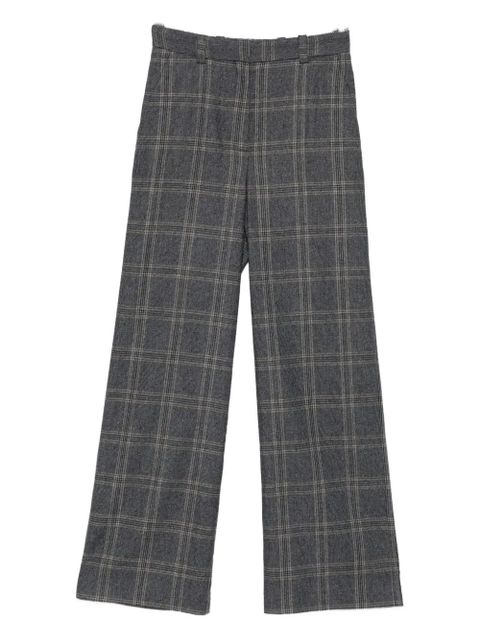 Maje checked tailored trousers - Grey