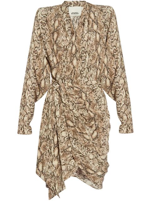 ISABEL MARANT Cleora midi dress - Neutrals - zdjęcie produktu nr 1