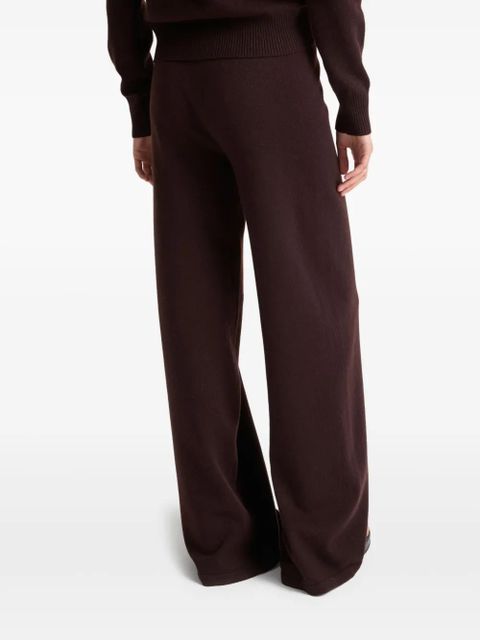 Yves Salomon knitted trousers - Brown