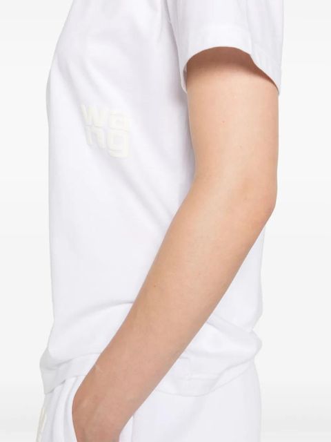 Alexander Wang logo-print cotton T-shirt - White