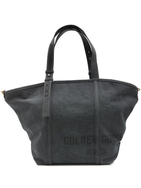 Golden Goose logo print shopping bag - Grey - zdjęcie produktu nr 1