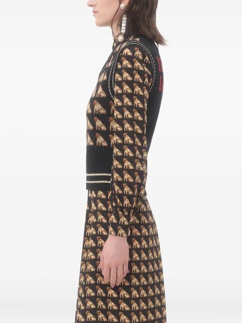 Valentino Garavani Petit Charles jacquard vest - Black - zdjęcie produktu nr 2