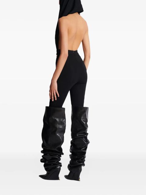 Balmain hooded bodysuit - Black