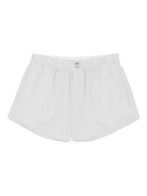 MM6 Maison Margiela striped shorts - White - zdjęcie produktu nr 1