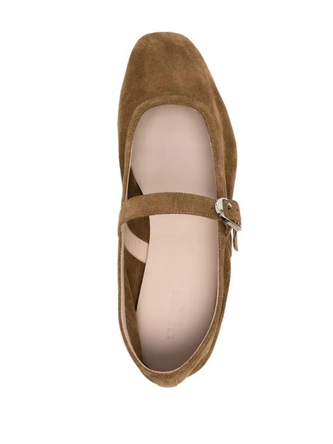 Le Monde Beryl 10mm suede mary jane ballerina - Brown - zdjęcie produktu nr 1