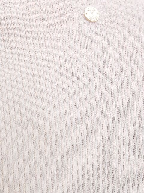 Joop! sweter wełniany damski kolor beżowy z golfem 30049422