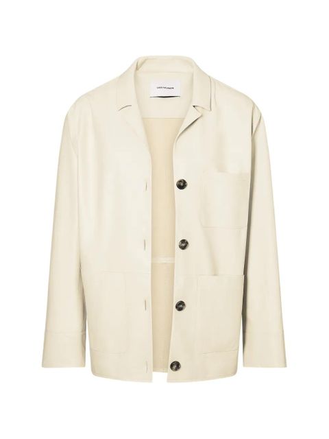Yves Salomon button leather jacket - Neutrals - zdjęcie produktu nr 1