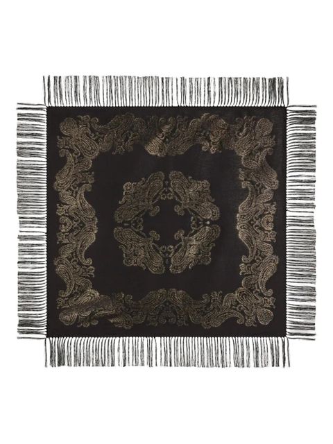 ETRO fringed scarf - Black - zdjęcie produktu nr 1