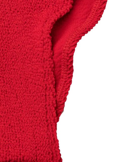 Bond-eye high-waisted bikini bottoms - Red