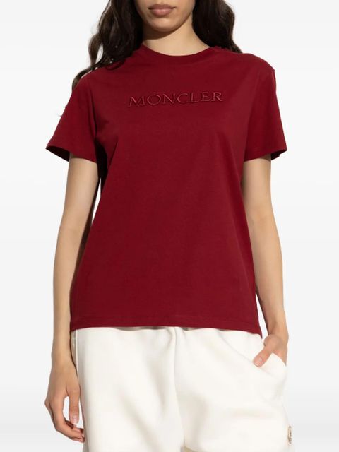 Moncler logo-embroidered T-shirt