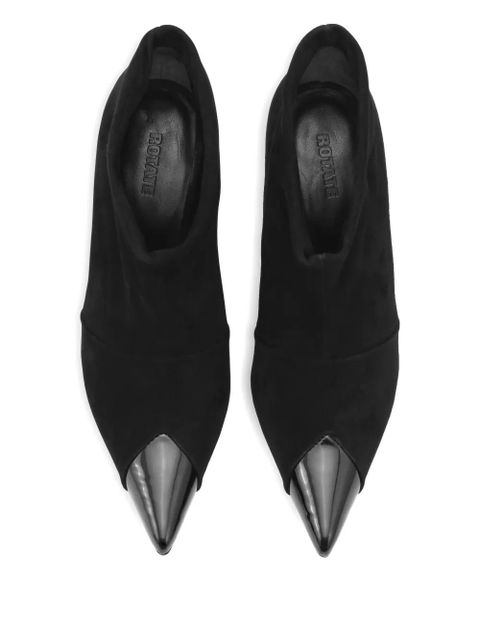 ROTATE BIRGER CHRISTENSEN pointed-toe suede boots - Black - zdjęcie produktu nr 2