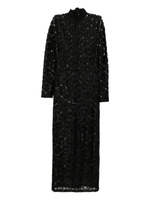 Róhe geometric-lace turtleneck dress - Black - zdjęcie produktu nr 1