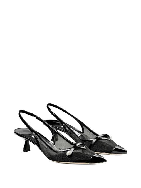 Jimmy Choo 45mm Amita sling-back pumps - Black