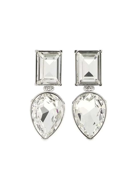 Alexander McQueen crystal-embellished earrings - Silver