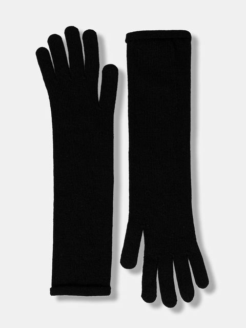 Answear.LAB rękawiczki z dodatkiem wełny damskie kolor czarny - zdjęcie produktu nr 2