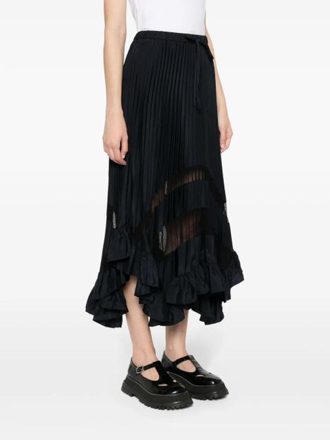 Claudie Pierlot pleated midi skirt - Blue