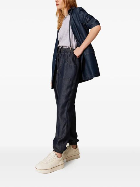 TWINSET drawstring-fastening trousers - Blue