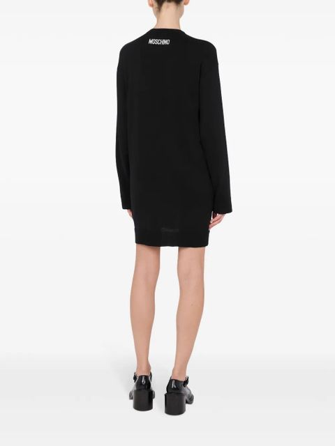 Moschino goose-motif mini dress - Black