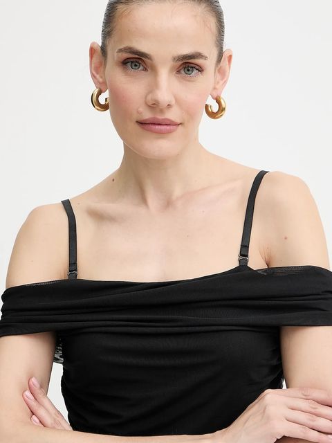 Guess sukienka VERDIANA kolor czarny mini dopasowana W5YK21 KCZC2 - zdjęcie produktu nr 2