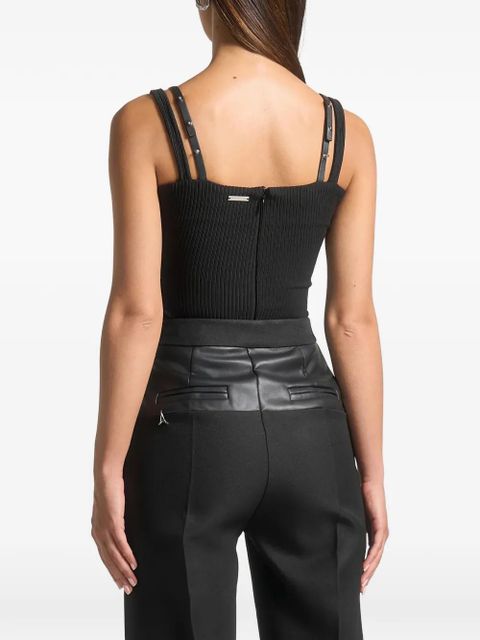 Manière De Voir Côtelé à Double bodysuit - Black