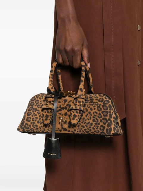 PINKO leopard-print tote bag - Brown - zdjęcie produktu nr 2