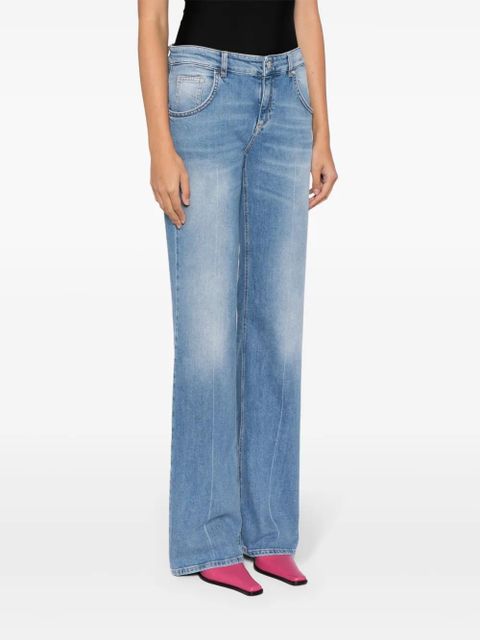 Blumarine mid-rise flared jeans - Blue