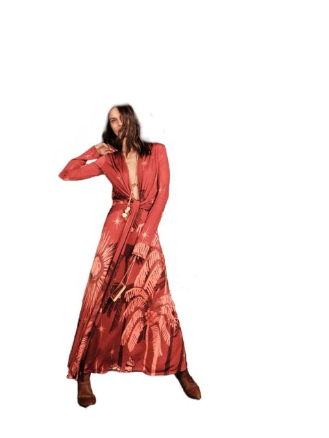 Johanna Ortiz Coral Marino maxi dress - Red