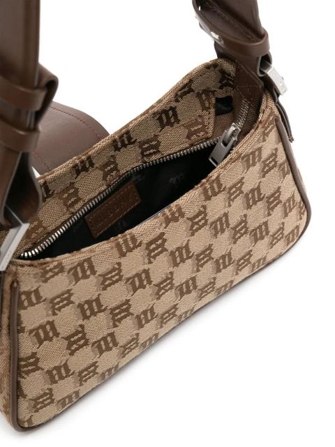 MISBHV monogram-jacquard canvas tote bag - Neutrals