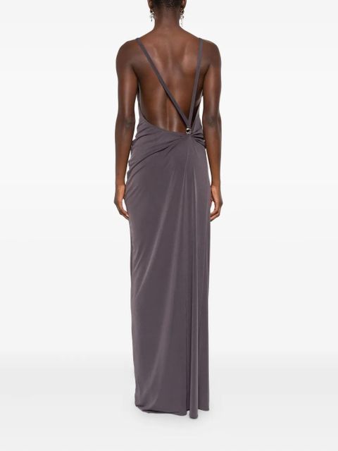 Coperni draped gown dress - Brown