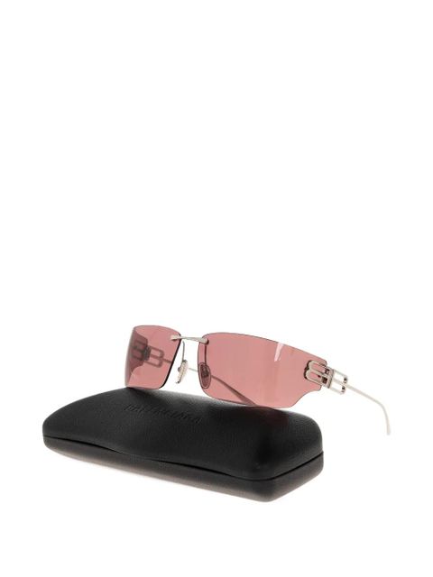 Balenciaga rimeless square sunglasses - Silver