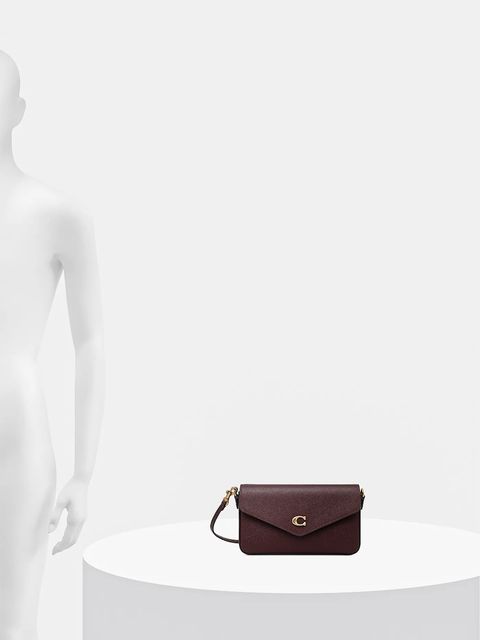 Coach torebka skórzana kolor bordowy
