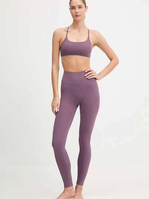 JOYINME legginsy do jogi Shape Ease damskie kolor fioletowy gładkie Shape.Ease - zdjęcie produktu nr 2