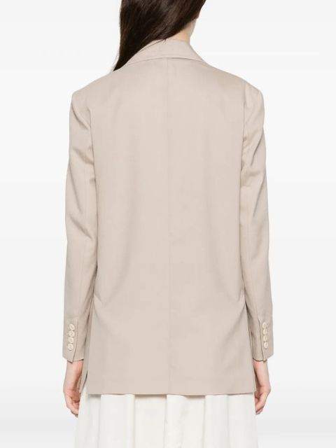 Max Mara patch-pockets buttoned blazer - Neutrals
