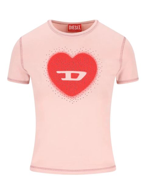 Diesel logo-print short-sleeve T-shirt - Pink - zdjęcie produktu nr 1