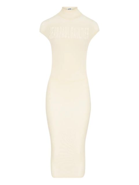 Jean Paul Gaultier logo midi dress - Neutrals - zdjęcie produktu nr 1