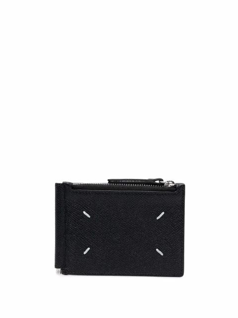 Maison Margiela Four Stitches leather money clip wallet - Black - zdjęcie produktu nr 2