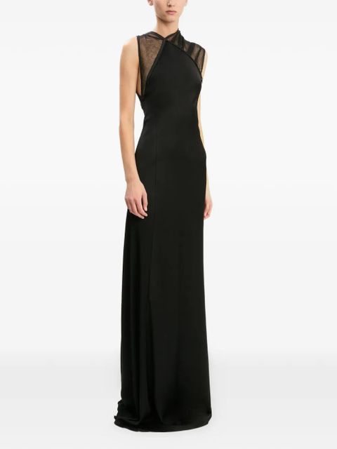 Victoria Beckham mesh gown - Black