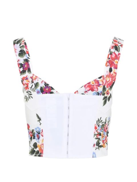 Dolce & Gabbana floral cotton top - White - zdjęcie produktu nr 2