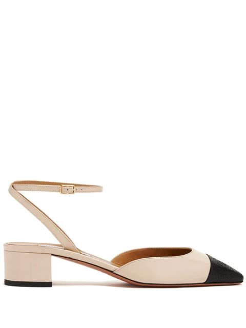 Aquazzura two-tone leather pumps - Neutrals - zdjęcie produktu nr 1