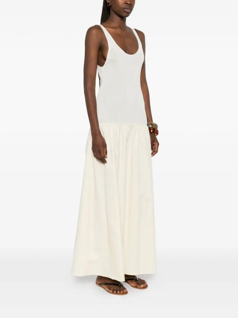 The Frankie Shop Iliya drop-waist maxi dress - Neutrals