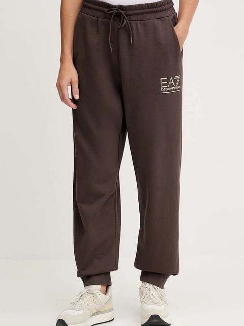 EA7 Emporio Armani dres damski kolor brązowy AF12473.7W000420