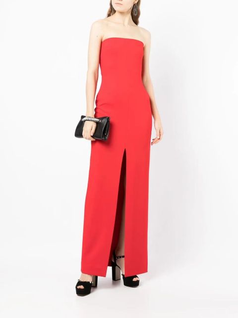 Solace London strapless maxi dress - Red - zdjęcie produktu nr 2