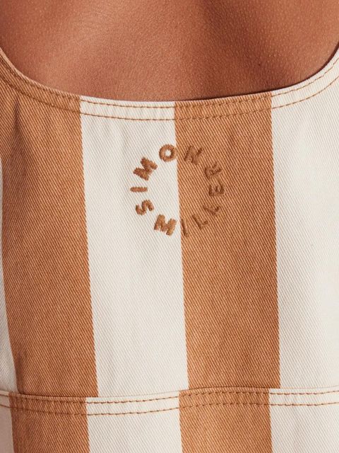 Simon Miller Sahara striped denim dress - Neutrals