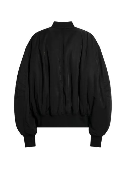 The Attico zip-up bomber jacket - Black - zdjęcie produktu nr 2