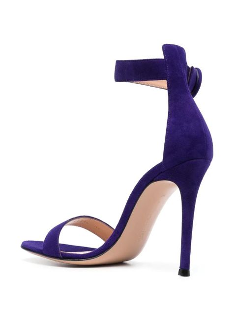 Gianvito Rossi Portofino 105mm suede sandals - Purple