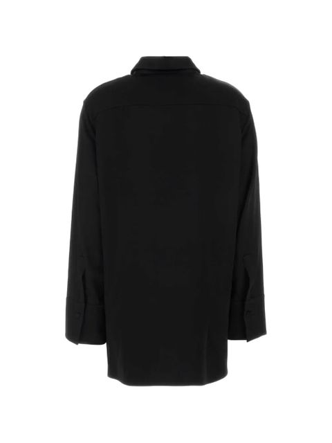 Jil Sander satin oversize shirt - Black - zdjęcie produktu nr 2