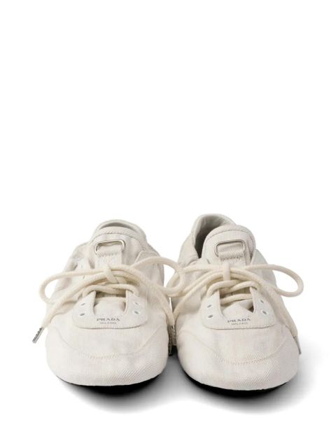 Prada Collapse denim sneakers - Neutrals