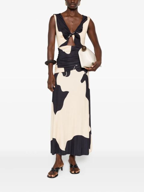 Johanna Ortiz Horizonte Mistico midi dress - Neutrals - zdjęcie produktu nr 2