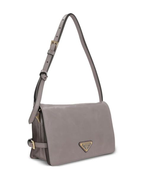 Prada Mini leather shoulder bag - Grey