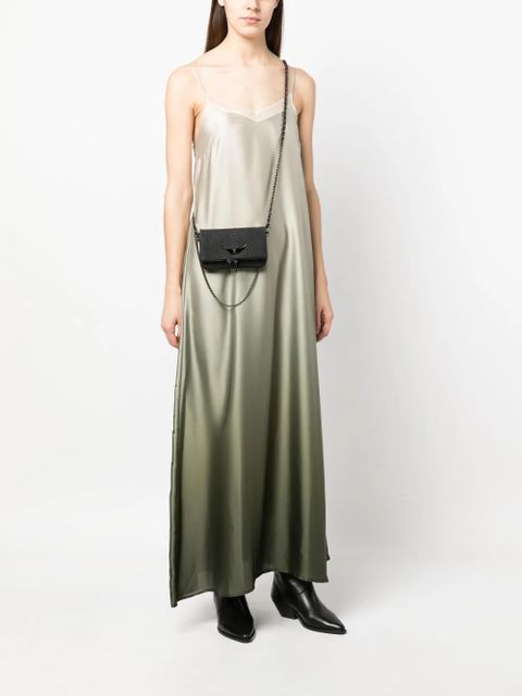 Zadig&Voltaire small crocodile-embossed crossbody bag - Black - zdjęcie produktu nr 2